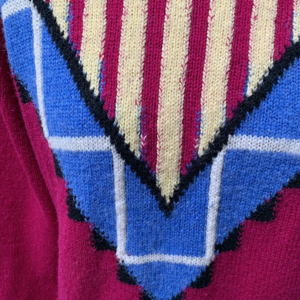 Vintage wool jumper fits uk 10 12 14 - Picture 4 of 14